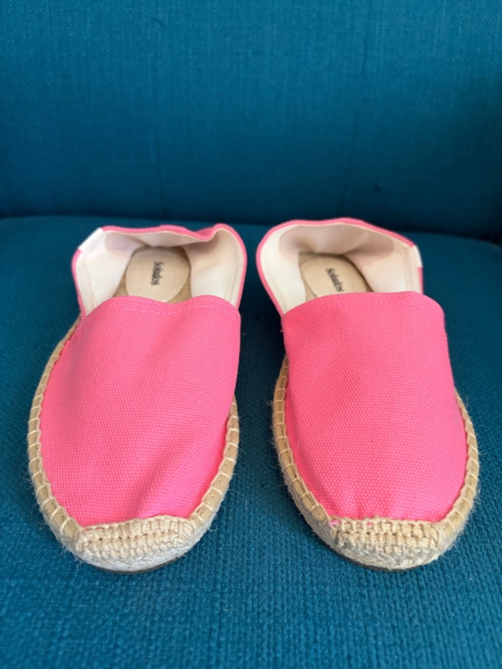 Soludos Hot Pink Canvas Espadrille Slip-Ons